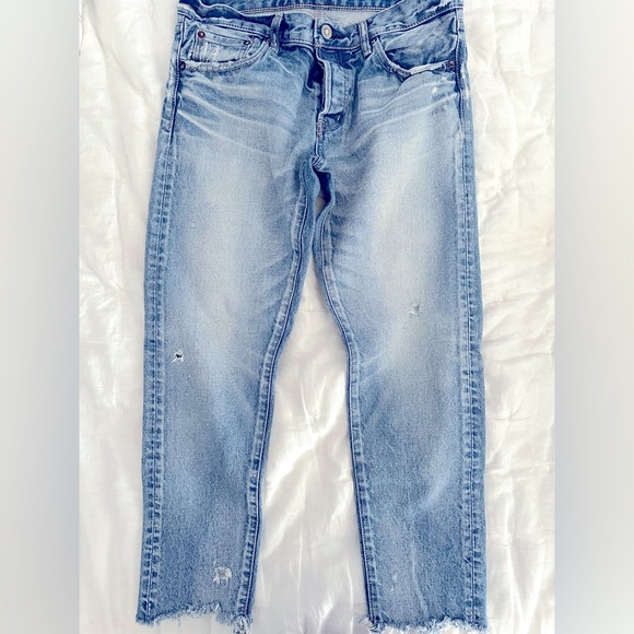 MOUSSY Vintage Light Blue Straight Leg Jeans - Picture 1 of 8